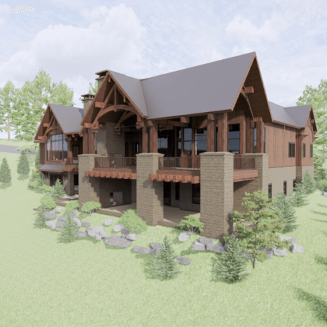 Elk Highlands Ski Lodge Renderings DKLEVY Residential Architecture